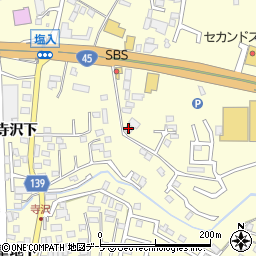青森県八戸市新井田寺沢10-86周辺の地図
