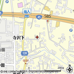 青森県八戸市新井田寺沢32-14周辺の地図