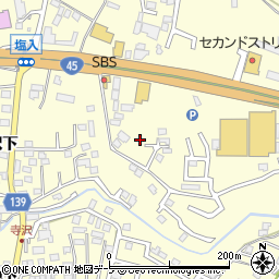 青森県八戸市新井田寺沢26-11周辺の地図
