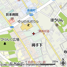 青森県八戸市類家縄手下周辺の地図