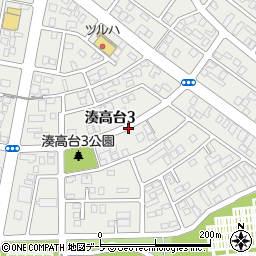 青森県八戸市湊高台3丁目周辺の地図