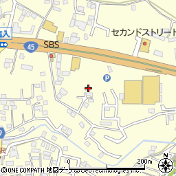 青森県八戸市新井田寺沢26-2周辺の地図