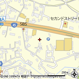 青森県八戸市新井田（寺沢）周辺の地図