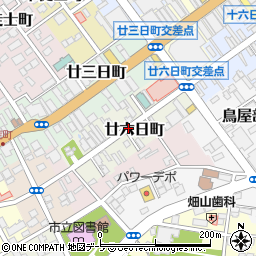 青森県八戸市廿六日町周辺の地図