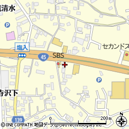 青森県八戸市新井田寺沢29周辺の地図