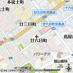 青森県八戸市廿六日町12-2周辺の地図