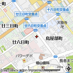 ファミリーマート八戸廿六日町店周辺の地図