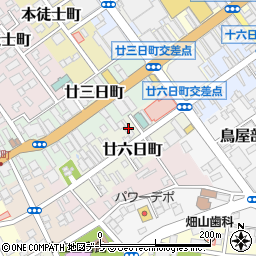 青森県八戸市廿六日町12周辺の地図
