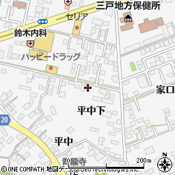 青森県八戸市尻内町平中下12周辺の地図