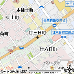 青森県八戸市廿三日町周辺の地図