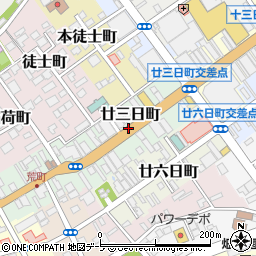 青森県八戸市廿三日町周辺の地図