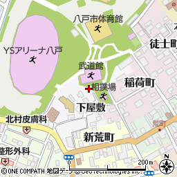 青森県八戸市糠塚下屋敷周辺の地図