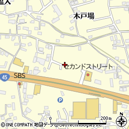 青森県八戸市新井田寺窪周辺の地図