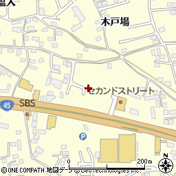 青森県八戸市新井田（寺窪）周辺の地図
