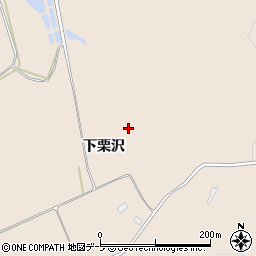 青森県八戸市鮫町下栗沢周辺の地図