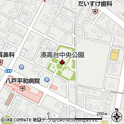 湊高台中央公園周辺の地図