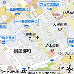 青森県八戸市寺横町周辺の地図