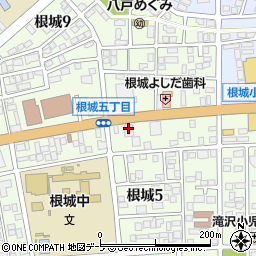 ドコモショップ八戸根城店周辺の地図
