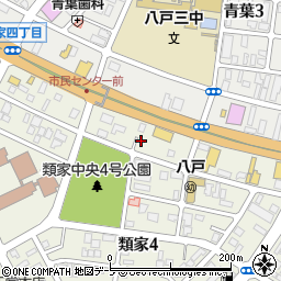 八戸長生館周辺の地図