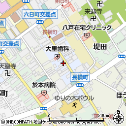 〒031-0089 青森県八戸市長横町の地図
