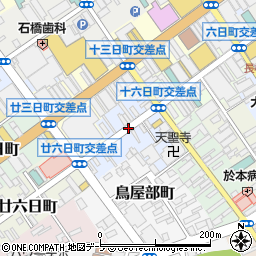 青森県八戸市十六日町周辺の地図