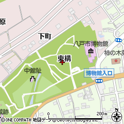 青森県八戸市根城（東構）周辺の地図