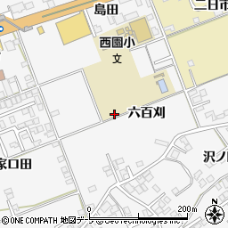 青森県八戸市尻内町（六百刈）周辺の地図