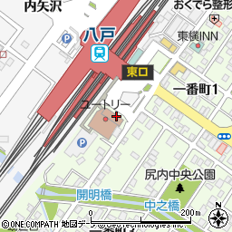 八戸駅前郵便局周辺の地図