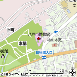 八戸市博物館周辺の地図
