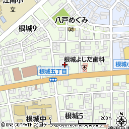 ビジネスサービス八戸支店周辺の地図