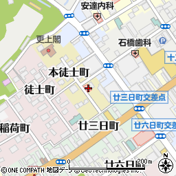 青森県八戸市本徒士町10周辺の地図