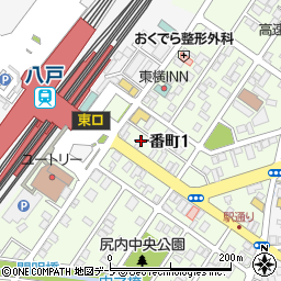良酒倉庫八戸駅前店周辺の地図