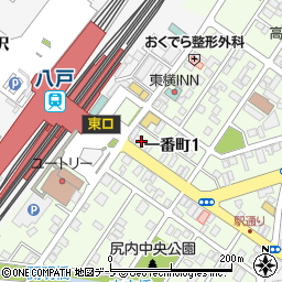 タイムズカー八戸駅前店周辺の地図