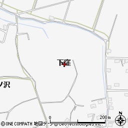 青森県八戸市尻内町下窪周辺の地図