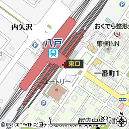 八戸市八戸駅市民サービスセンター周辺の地図