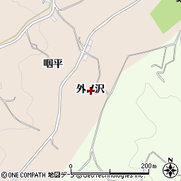 青森県八戸市豊崎町外ノ沢周辺の地図