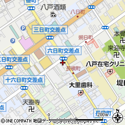 酒のソクハイ八戸六日町店周辺の地図