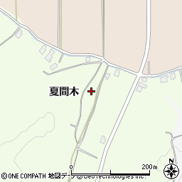 青森県八戸市櫛引夏間木周辺の地図