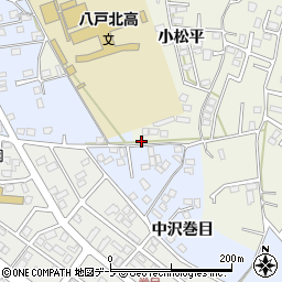 青森県八戸市大久保小松平23周辺の地図