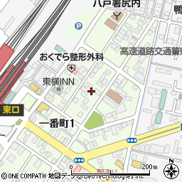 青森県八戸市一番町1丁目6周辺の地図