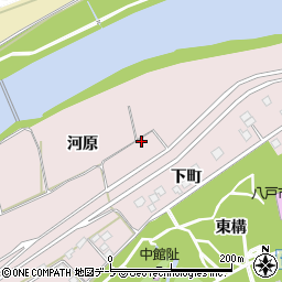 青森県八戸市根城河原27周辺の地図