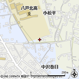 青森県八戸市大久保小松平16周辺の地図