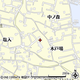 青森県八戸市新井田木戸場周辺の地図