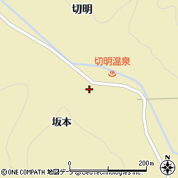青森県平川市切明坂本周辺の地図