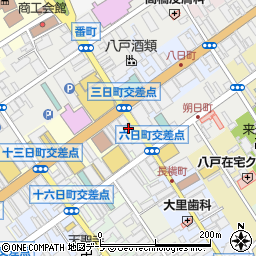 商店街振興組合三日町三栄会周辺の地図