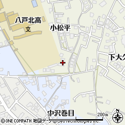 青森県八戸市大久保小松平19周辺の地図