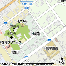 青森県八戸市類家堤端周辺の地図