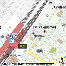 八戸市図書情報センター周辺の地図