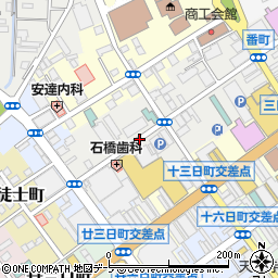 青森県八戸市番町周辺の地図