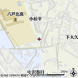 青森県八戸市大久保小松平38周辺の地図